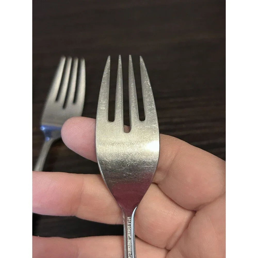 7 Oneida Royal Harvest Salad Forks William A Rogers Premier Stainless Vintage
